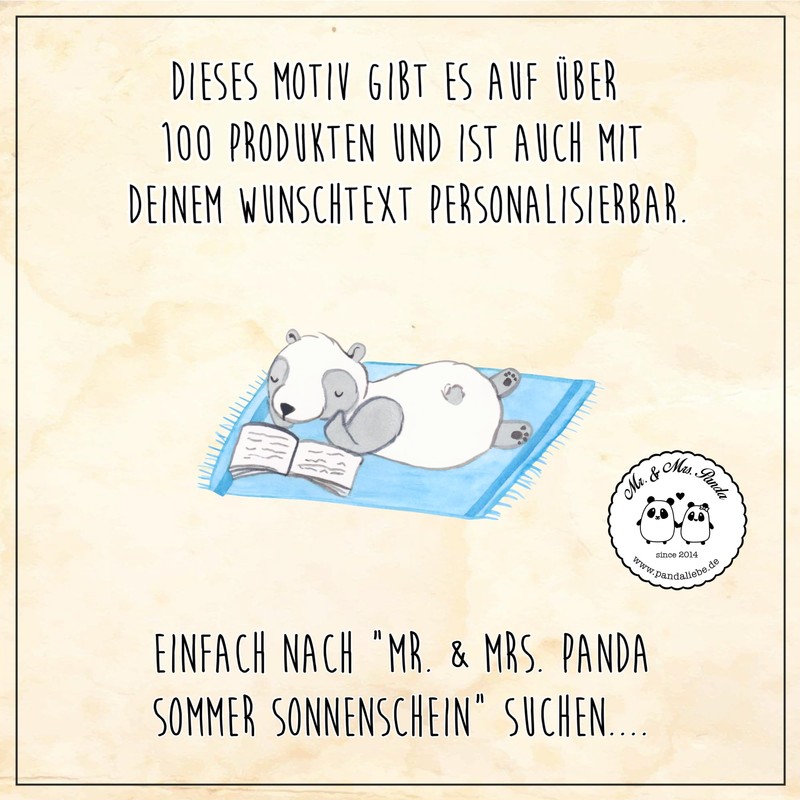 Mr. & Mrs. Panda Desk Mat Summer Sunshine Gift Mood