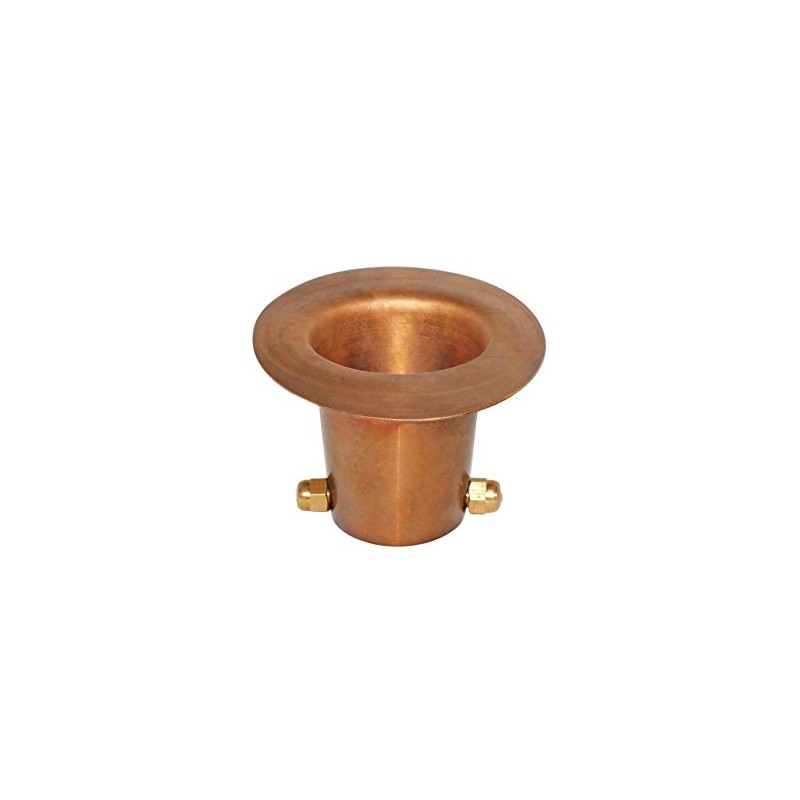 Monarch Rain Chains 25034 Pure Copper Gutter Adaptor with Brass