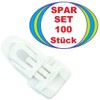 100 x Holdon® MIDI Clip White – Clamp Mounting Eyelet