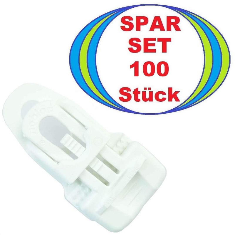 100 x Holdon® MIDI Clip White – Clamp Mounting Eyelet