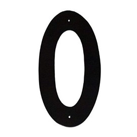 Montague Metal Products Helvetica Font Individual House Number, 0, 4-Inch