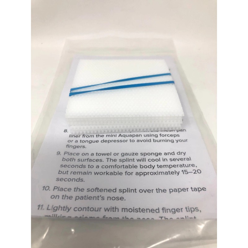 Qfix Lot of 10 Aquaplast PS Thermoplastic Nasal Splint Sheets