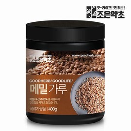 Good Herb 국내산 100% 깐 메밀가루 분말 400g 100% Domestic Shelled Buckwheat Flour Powder 400g