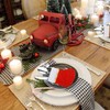 CCINEE 24PCS Christmas Socks Decoration Tableware Holders Red Felt Christmas