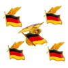 HAFRILY Pack of 10 Germany Flag Badges National Badge for