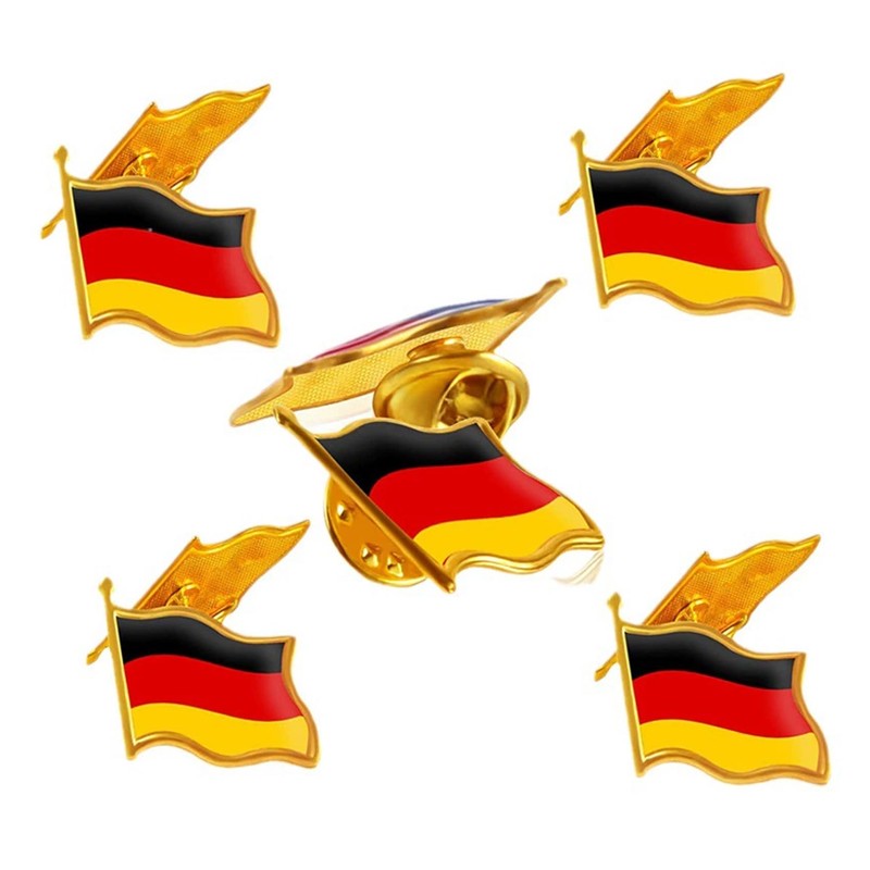 HAFRILY Pack of 10 Germany Flag Badges National Badge for
