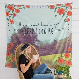 Natural Life 60" x 40" Keep Looking Tapestry