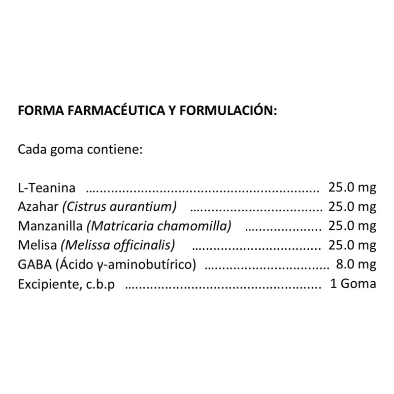 Gomitas Relajantes Dormir 220pz L Teanina Azahar Melisa Gaba