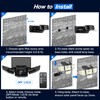 Adewalk Outdor Security Solar Light -4Pack 188 LED Solar Motion