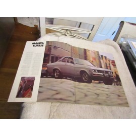 Vintage 1974 Buick Opel Manta OEM New Car Sales Brochure NOS