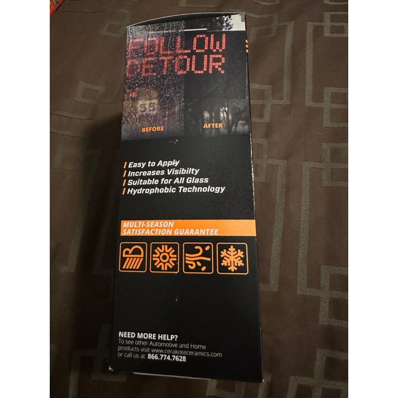 CERAKOTE® Rapid Ceramic Glass Coat Windshield Kit (8 Oz Bottle)–