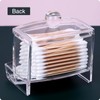 MOSIKER 10oz Clear Acrylic Small Qtip Holder,Swab Dispenser Cotton Ball