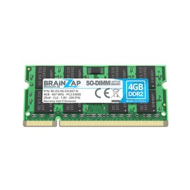 BRAINZAP 4GB DDR2 RAM SO-DIMM PC2-5300S 2Rx8 667 MHz 1.8V CL6 Notebook Laptop Memory Module
