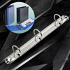 8 Pack Letter Size Ring Binder Mechanism, Metal 3 Ring