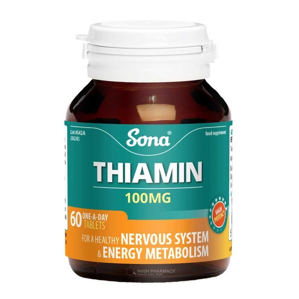Sona Thiamin B1 100mg 60 Tablets