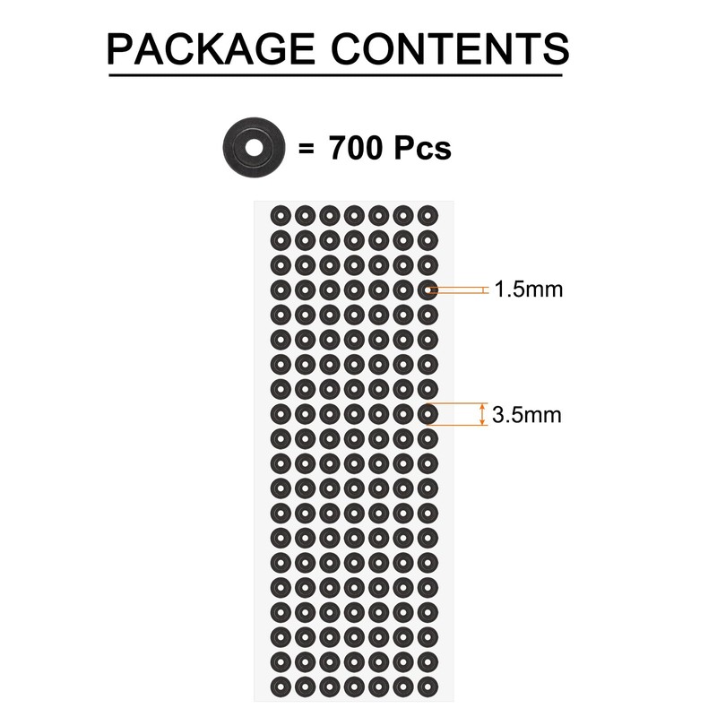 sourcing map 700Pcs 3D Scanner Markers 1.5mm for 3D Scanner,