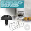 2 Pack Coffees Machine Brew Basket Bottom Spring Loaded Stopper