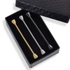 YYBONNIE 3PCS Men's Copper Collar Bar Pins Shirts Tie Pins