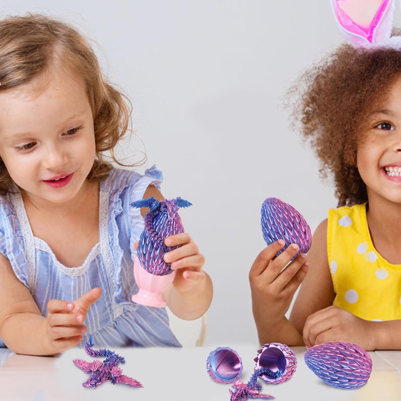 Yearsahrk Dragon Egg with Dragon 3D Printed Dragon Egg Toy