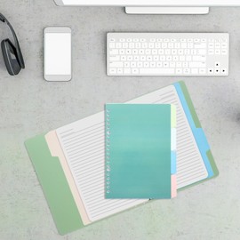 STOBOK Binder Divider Multi-Purpose File Divider Plastic Divider B5 Loose Leaf Index Separator Page Bookmark Loose Leaf Page Marker Binder Set of 10 (B5)