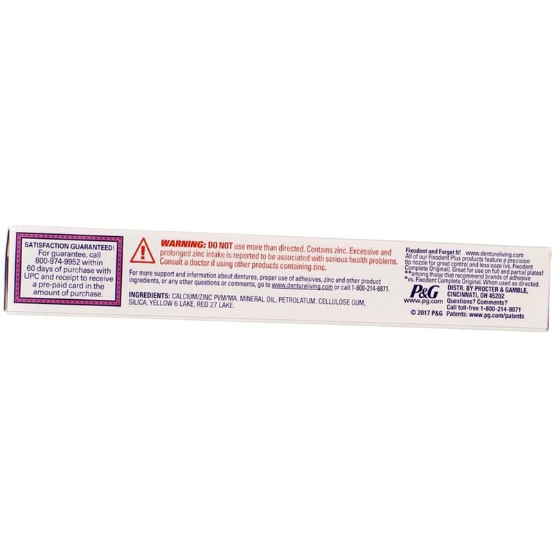 Fixodent Plus Denture Adhesive Cream 2 oz. (Pack of 11)