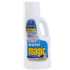 Natural Chemistry Pool Salt Water Magic Liquid, 1 Liter, Single, Removes Phosphates and Organic Contaminants, Optimizes Generator Performance, Extends Cell Life
