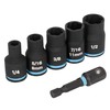 Spyder 6-Piece 3/8-Inch Drive SAE/Metric Extractor Impact Socket Set with