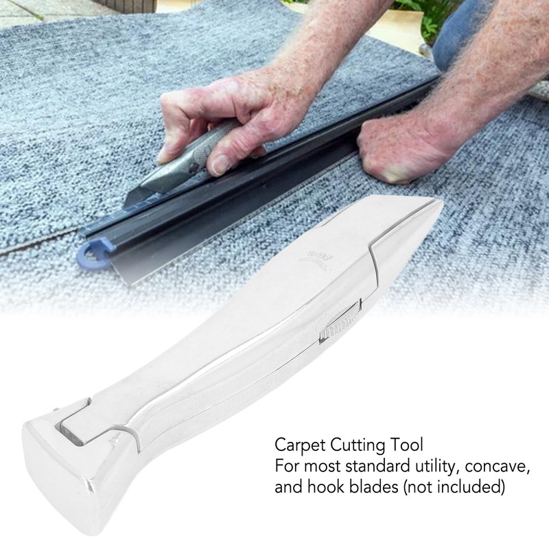 Aluminium Alloy Carpet Hook Tool with PVC Cutting Blade, Quick
