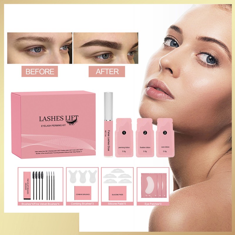 Lash Lift Kit Complete with Brushes Eye Cover Perm Lotion