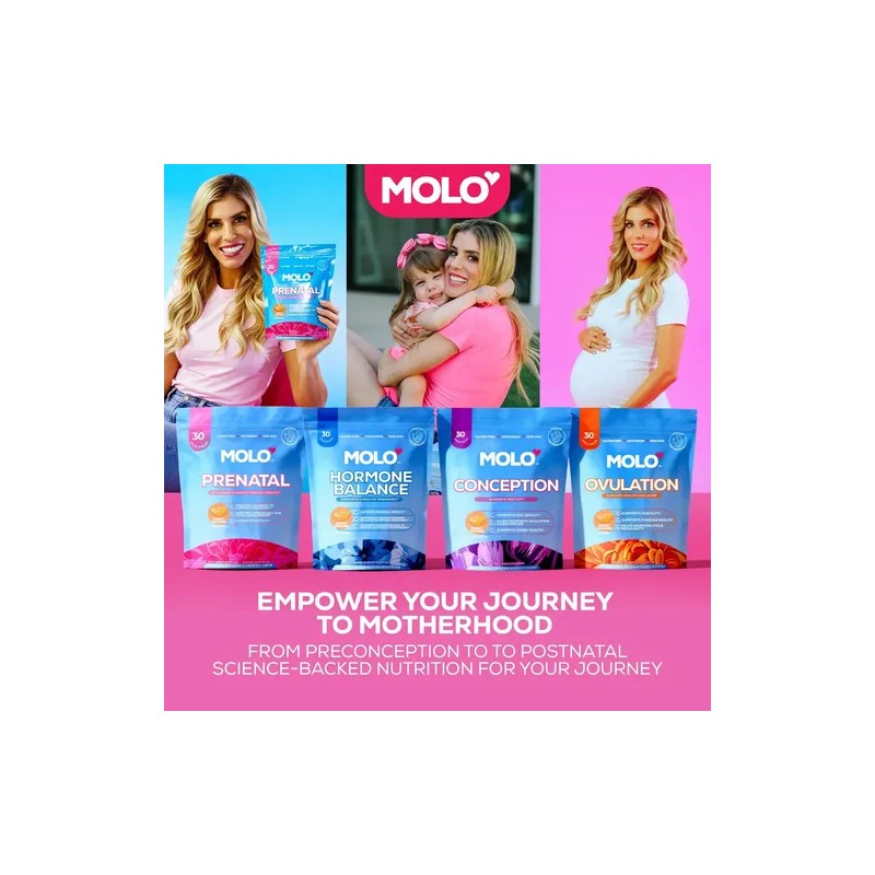 Molo Conception Multivitamínico Femenino Coq10 30 Sticks