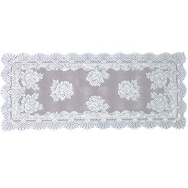 16x54 Alpine Rose White Rectangle Tablecloth