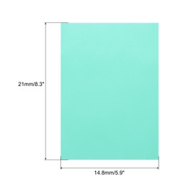 sourcing map Colored Vellum Paper, 40 Sheet Sky Blue Transparency 8.3" x 5.9" Printable Vellum Paper, Translucent Vellum Sheets for Printing Wedding Invitations Ink Jet Laser Printer