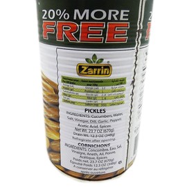 Zarrin - Pickled Cucumbers Cornichons (Pack of 3), 23.7oz/670g each