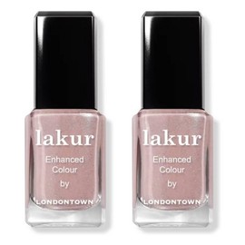 Londontown lakur nail polish pink 0.4oz 2 packs, 2 pieces, 12ml / 런던타운 lakur 네일폴리쉬 핑크 0.4oz 2팩, 2개, 12ml