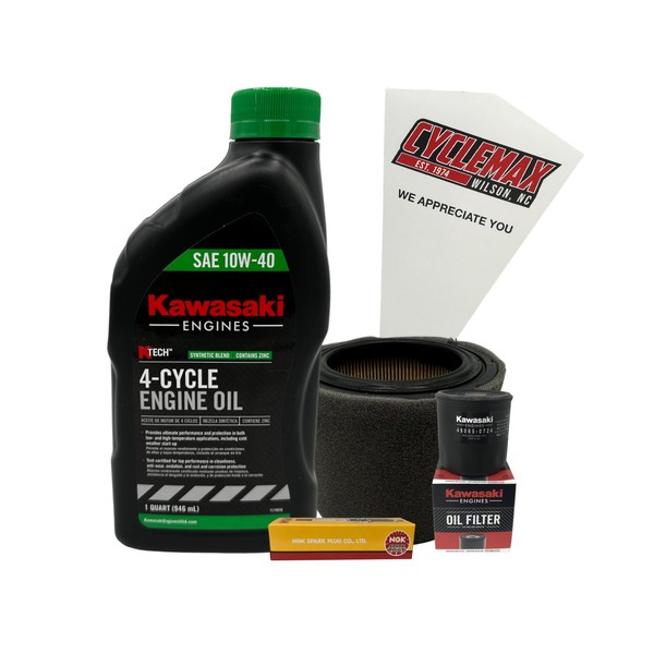 Cyclemax Tune Up Kit 10W-40 with Spark Plug compatible with