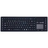 DSI RF Wireless Keyboard with Touchpad IP67 Waterproof Silicone Black