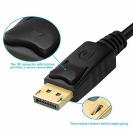 Display Port To VGA Adapter,DP To VGA Converter Male to Female For Pc, HD Displayport Input to vGA Output Adapter Compatible With PC, Laptops, Displays, Monitors, and More