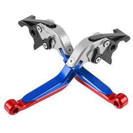QJY-Motor Part-Store C600 C650 Adjustable Brake Clutch Lever CNC Aluminium for B MW C600 Sport 2011-2015 C650 GT 2011-2019 (Silver+Blue+Red+Black)