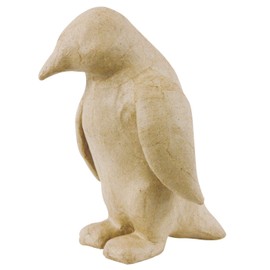 Décopatch - Ref SA116O - Penguin - Papier Maché Object to Decorate - 14 x 14 x 20cm - Decorate with Décopatch Papers & PaperPatch Glue, Glitter, Paints