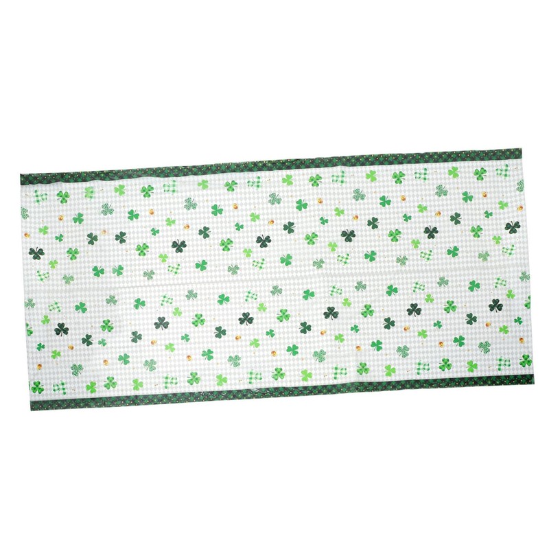 Alipis 2pcs Shamrock Party Tablecloth St. Patrick's Day Party Supplies