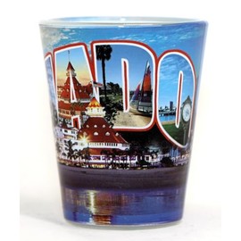 San Diego California Coronado Greetings Shot Glass