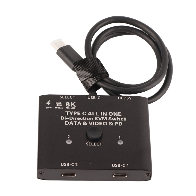 USB C Bi Directional Switcher 2 in 1 Out 1