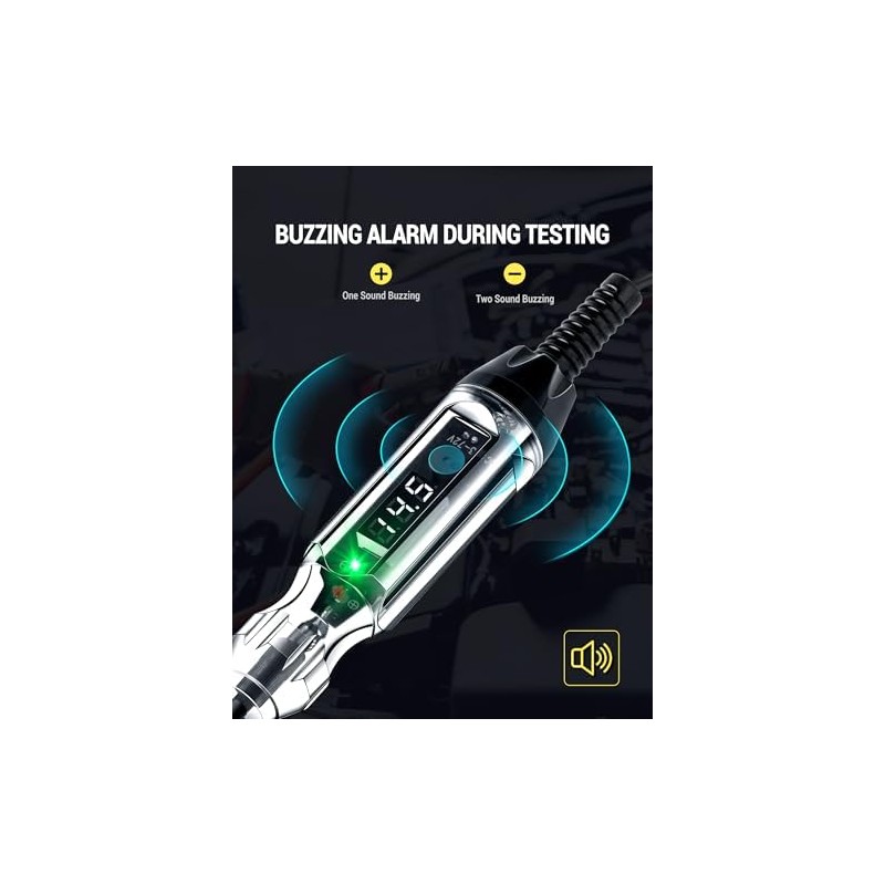 Probador de Circuito Automotriz con Buzón 3-72V Mejorado, Probador de