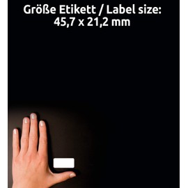 Avery Zweckform L6113-20 Anti-Tamper Security Labels 20 Sheets / 960 Labels / 45.7 x 21.2 mm White