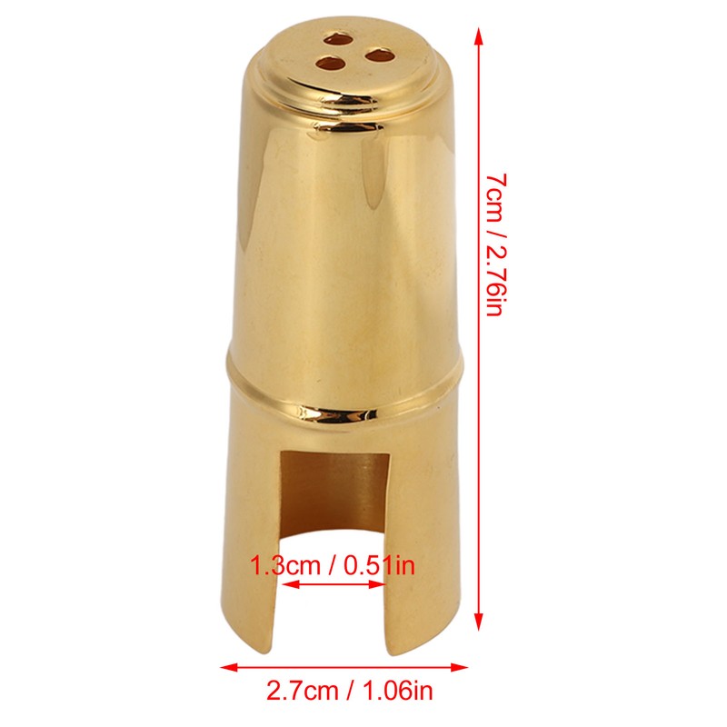 Saxophone Mouthpiece Protective Cap Sax Clarinet Mouth Piece Cover Metal