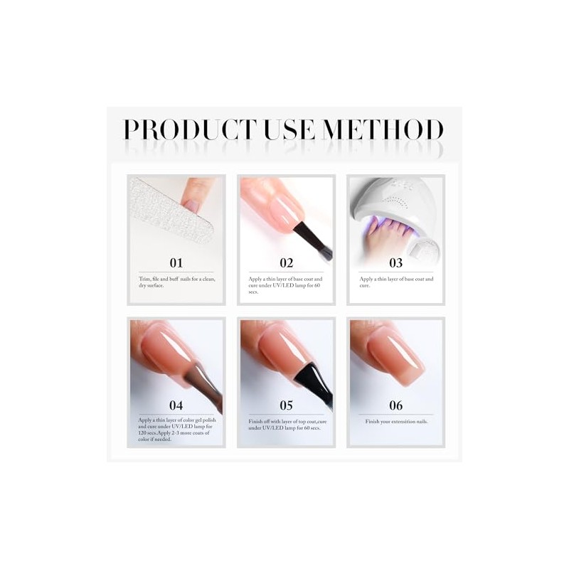 Double Rhythm Translucent Gel Polish Sheer Neutral Natural Light Milky