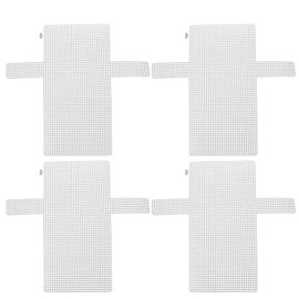TEHAUX 4Pcs DIY Plastic Mesh Sheets for Bag Making, Crochet Handbag Grid, Versatile Crafting Supplies for Embroidery and Knitting Projects