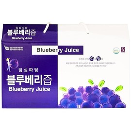 KOREA Ttadam Blueberry Juice (Blueberry) 3.52oz (100ml) per Pack, 30 Pack per Box