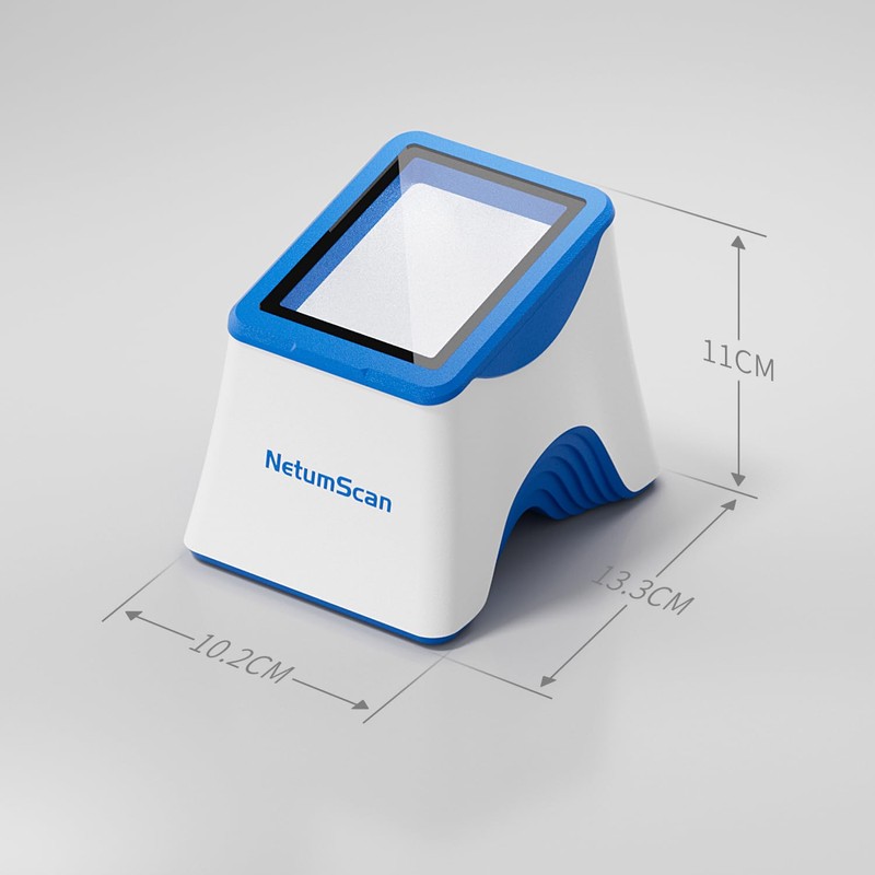 NetumScan Desktop Barcode Scanner, Omnidirectional QR Reader for Retail