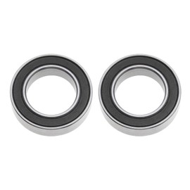 The Lord of the Tools 2Pcs 17287-2RS Deep Groove Ball Bearings 17x28x7mm Bearing Steel With Black Sealed Covers For Cycling MTB Mountain Road Bike
